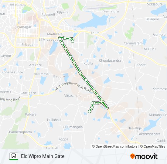 356CW UFLYO bus Line Map