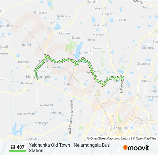 407 Bus Line Map