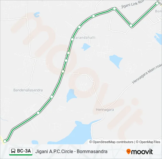 BC-3A Bus Line Map