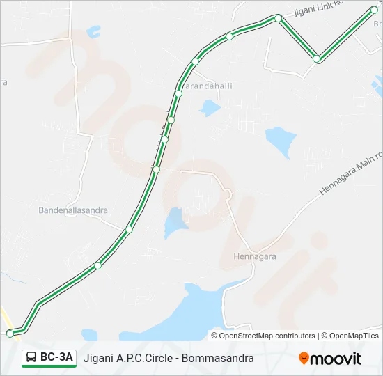 BC-3A Bus Line Map
