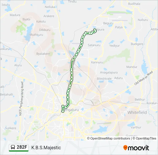282F Bus Line Map