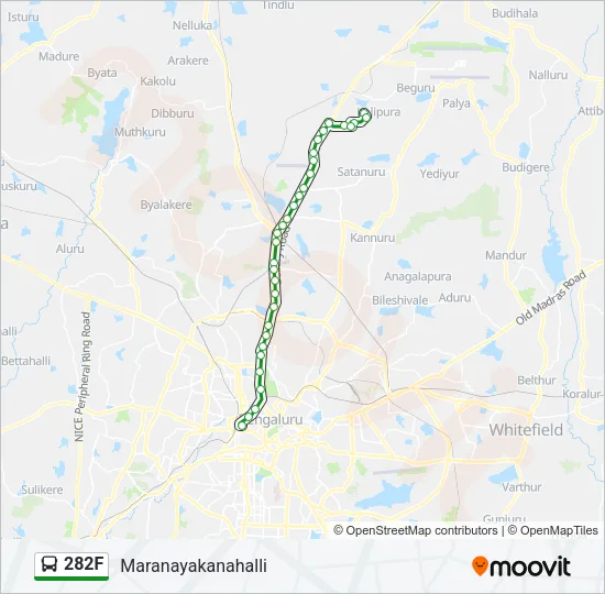 282F Bus Line Map