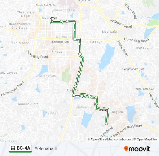 BC-4A Bus Line Map