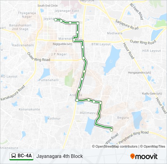 BC-4A Bus Line Map