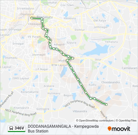 346V Bus Line Map