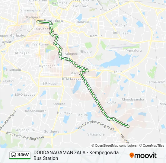 346V Bus Line Map