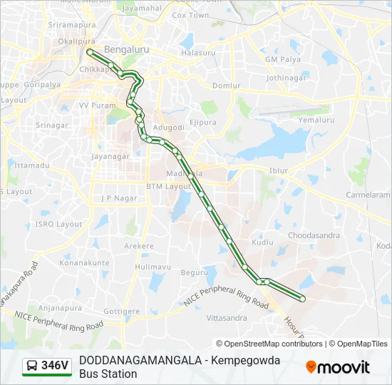 346V Bus Line Map