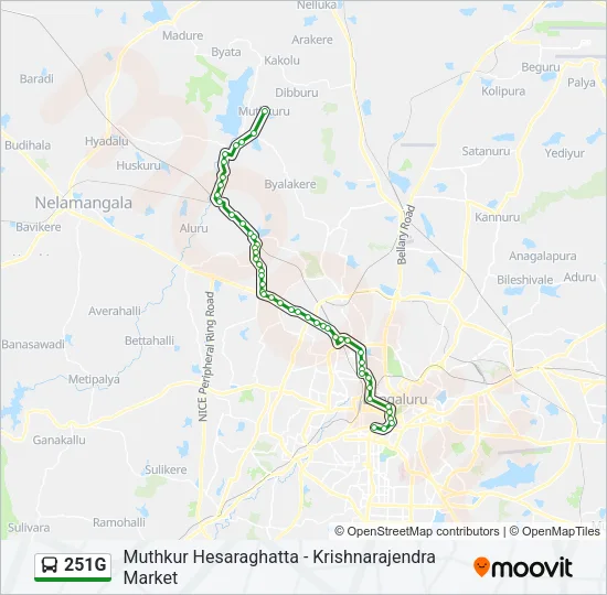 251G Bus Line Map