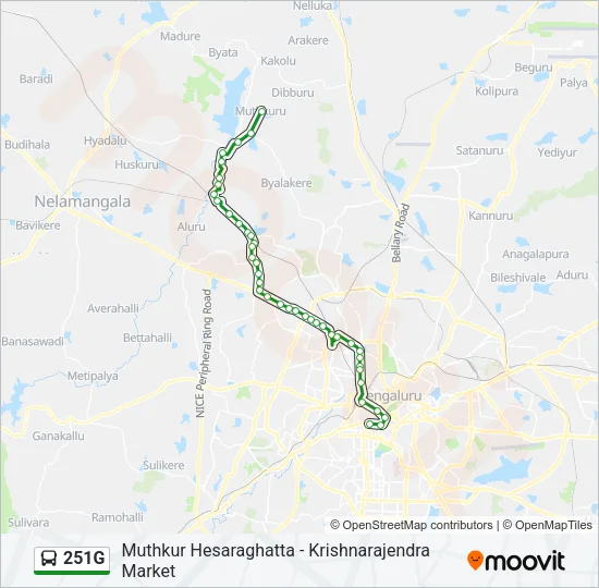 251G Bus Line Map