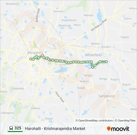 325 Bus Line Map