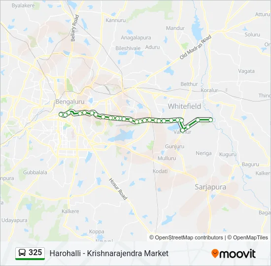 325 Bus Line Map