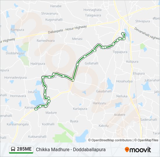 285ME bus Line Map