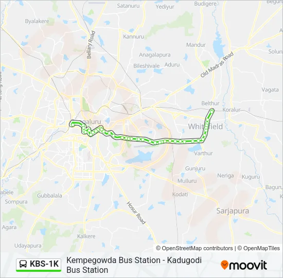 KBS-1K Bus Line Map