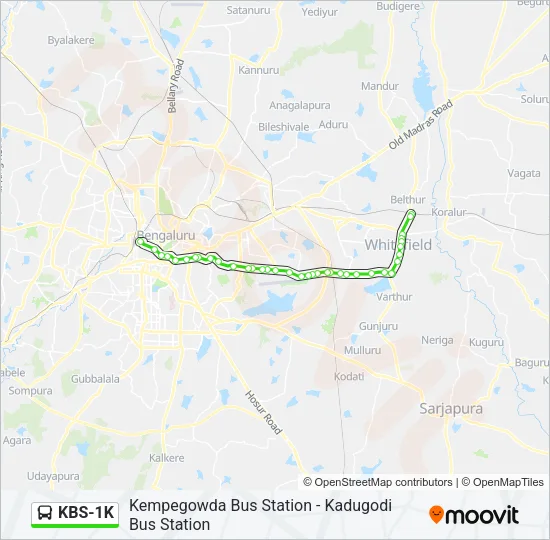 KBS-1K Bus Line Map