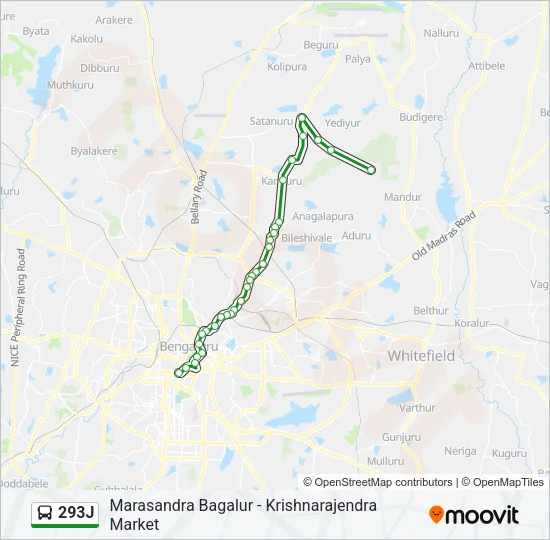 293J Bus Line Map
