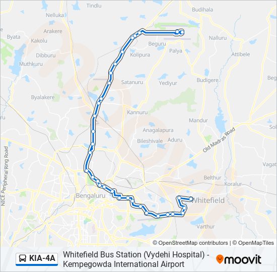 KIA-4A bus Line Map