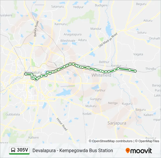 305V Bus Line Map