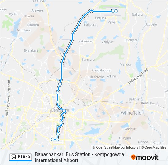 KIA-5 bus Line Map