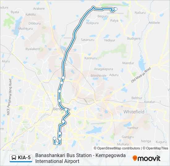 KIA-5 Bus Line Map