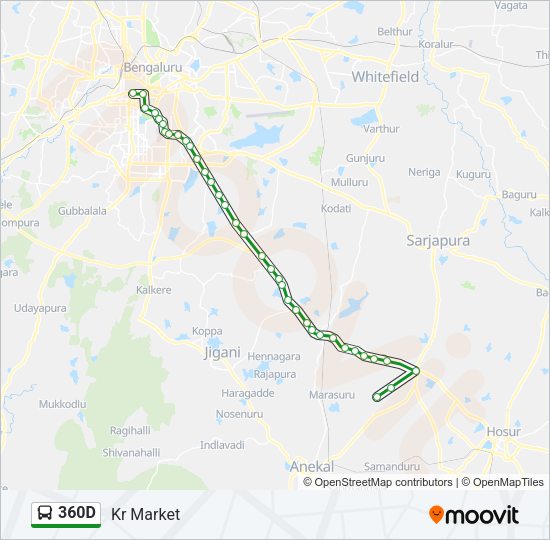 360D bus Line Map