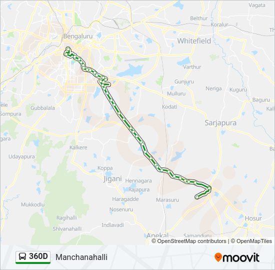 360D Bus Line Map