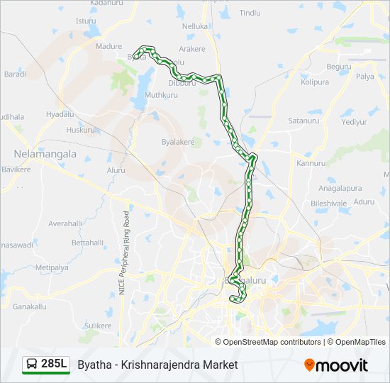 285L bus Line Map