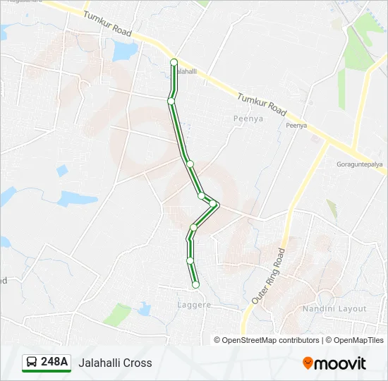 248A Bus Line Map