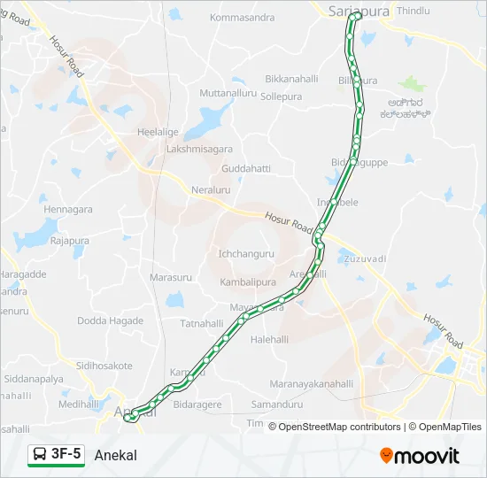 3F-5 Bus Line Map