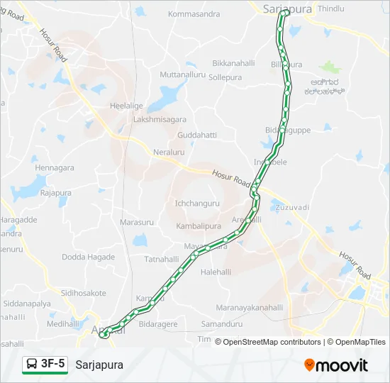 3F-5 Bus Line Map