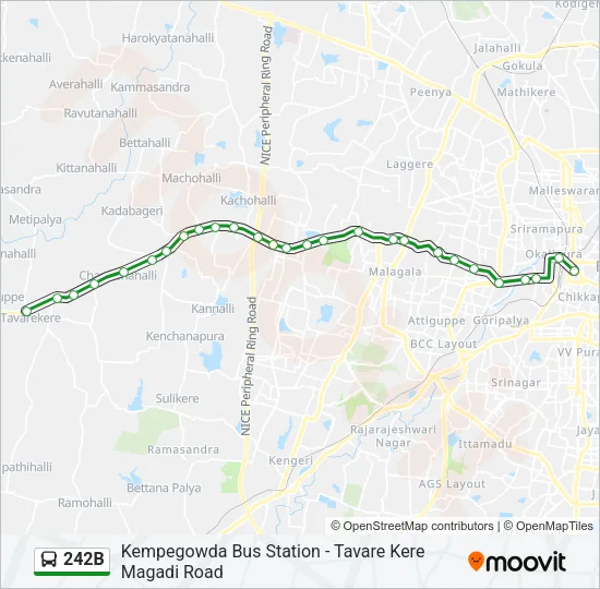242B Bus Line Map