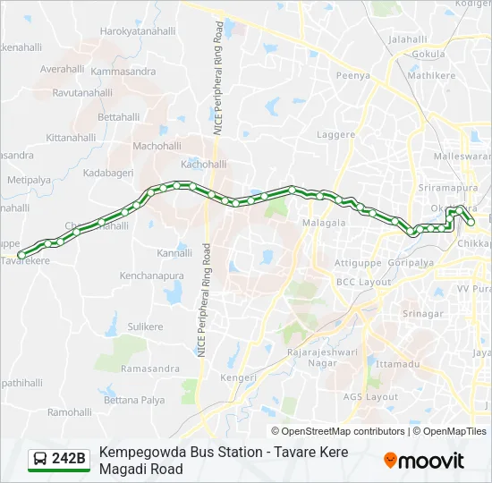 242B Bus Line Map