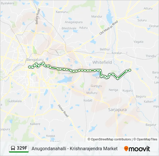 329F Bus Line Map