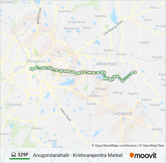 329F Bus Line Map