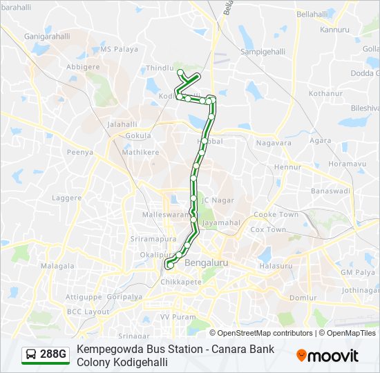 288G bus Line Map