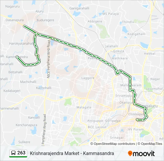 263 Bus Line Map