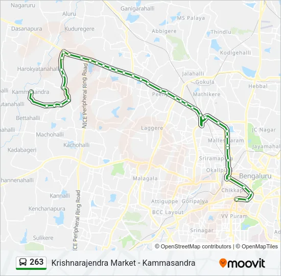 263 Bus Line Map