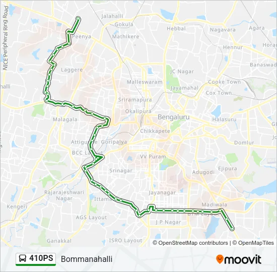 410PS Bus Line Map