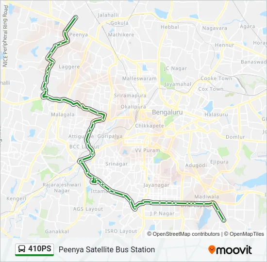 410PS Bus Line Map