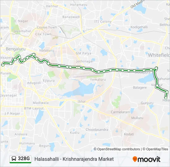 328G Bus Line Map