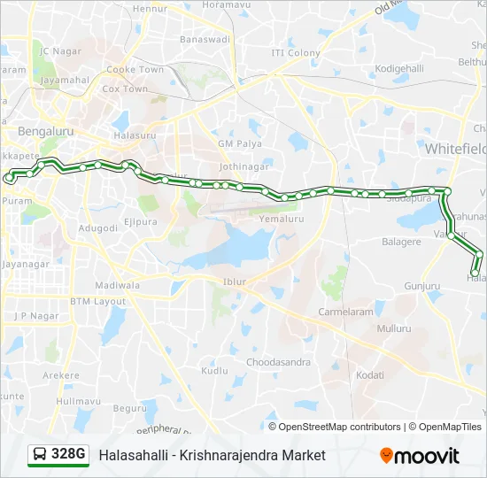 328G Bus Line Map