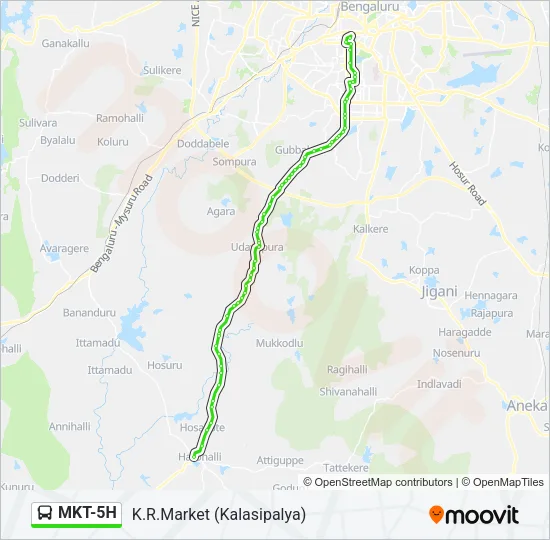 MKT-5H Bus Line Map
