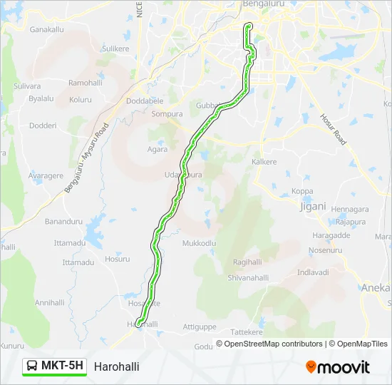MKT-5H Bus Line Map