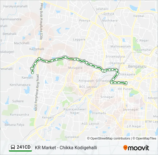 241CD Bus Line Map