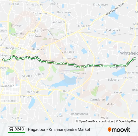 324C Bus Line Map