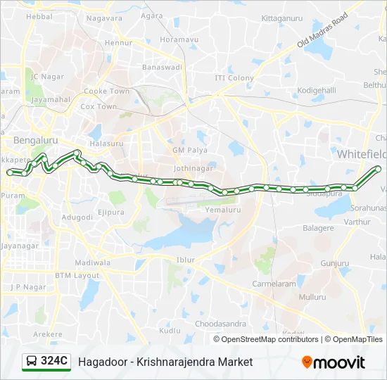 324C Bus Line Map