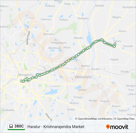 380C Bus Line Map