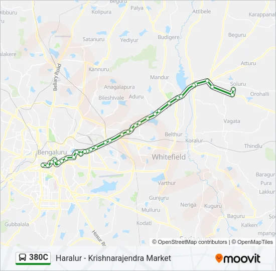 380C Bus Line Map