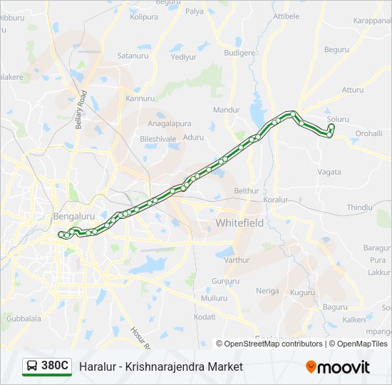 380C bus Line Map