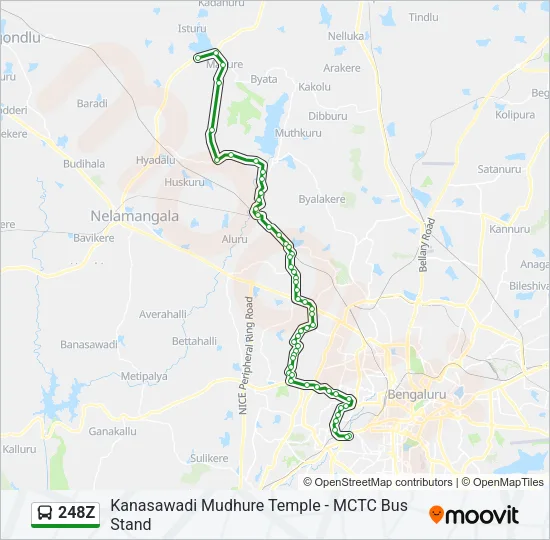 248Z Bus Line Map
