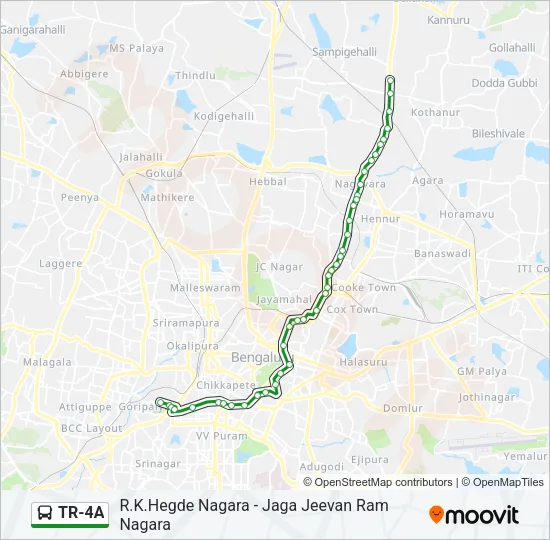 TR-4A Bus Line Map